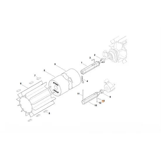 STIHL  Wtyczka sprężynująca 2x25 9340 021 0302